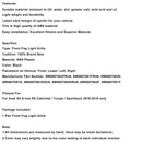 2PCS Front Bumper Fog Light Grille Cover Fit Audi A5 S-Line S5 2018-2019