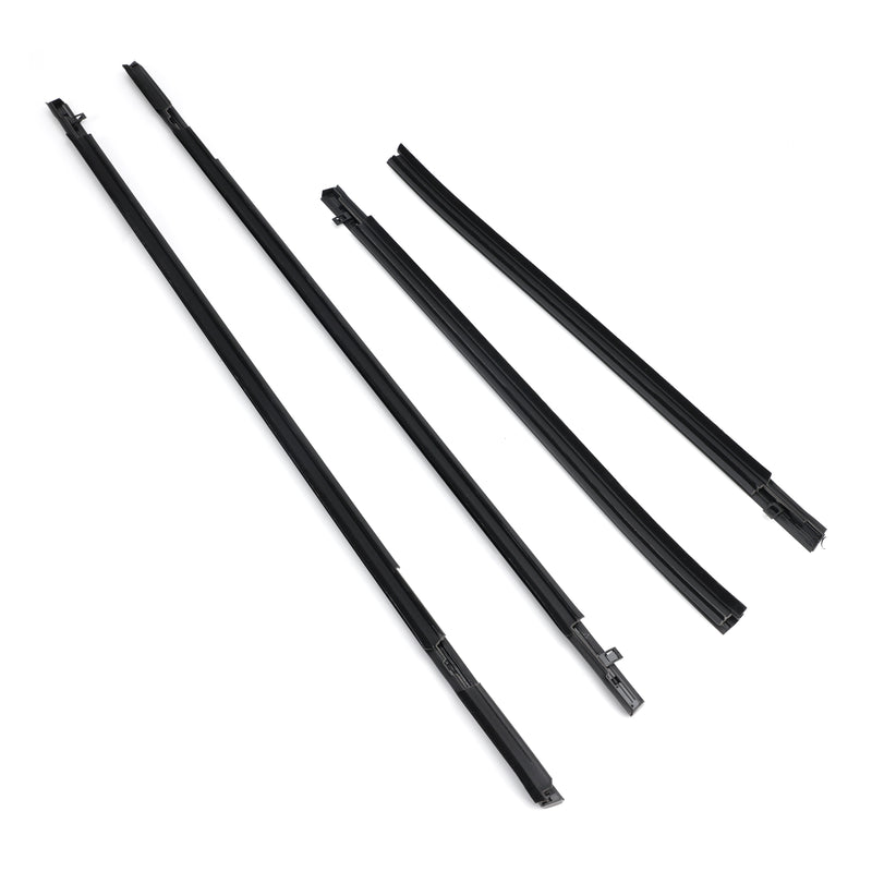 4PCS Weatherstrip Rubber Seal Door Belt For Honda FIT JAZZ 1st gen 2001-2008