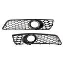 Audi A3 8P 2009-2013 Honeycomb Bumper Front Fog Light Grill Grille Cover