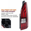 Rear Right Tail Light Tail Lamp Halogen For Peugeot Partner Rifter 2018-2023