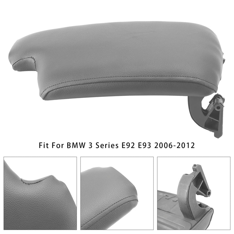 Grey Leather Armrest Centre Console Lid For BMW E90 E91 E92 E93 51169134486