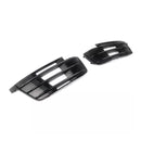 2X Original Car Front Bumper Fog Light Grilles For Audi Q7 S-Line 2016-2019