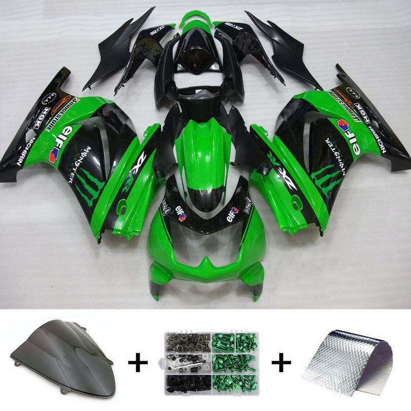 Amotopart Kawasaki EX250 Ninja250R 2008-2012 Fairing Kit Bodywork Plastic ABS