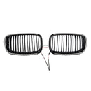 2008-2011 For BMW X6 Hybrid E72 Gloss Black Front Bumper Kidney Grill Grille 51137157687 51137157688
