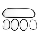 Black Grill + Headlight + Taillight Trim Fit Mini Cooper F55 F56 F57 2014-21