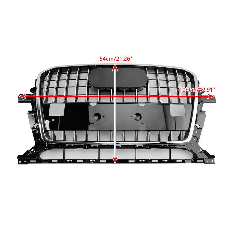 Chrome Front Mesh Sport Hex Grille Grill Fit Audi Q5 8R 2013-2017