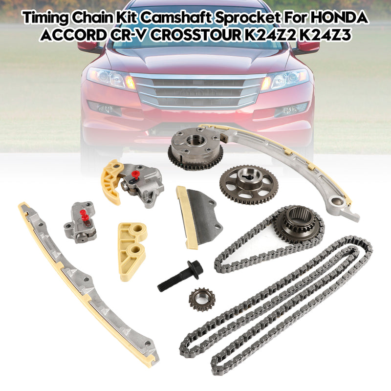 2012-2015 Honda Crosstour 2.4L L4 DOHC K24Z2 K24Z3 Timing Chain Kit Camshaft Sprocket