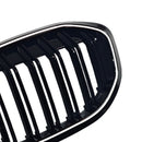 2019-2024 Fit BMW 1 Series F40 Double Slat Kidney Grill Grille Gloss Black