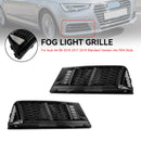 AUDI A4 B9 2016-2018 Front Fog Light Grill Lower Bumper Grille Chrome