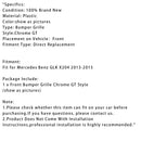 Front Grille Grill Mesh Chrome For Mercedes Benz GLK X204 2013-2015 GT