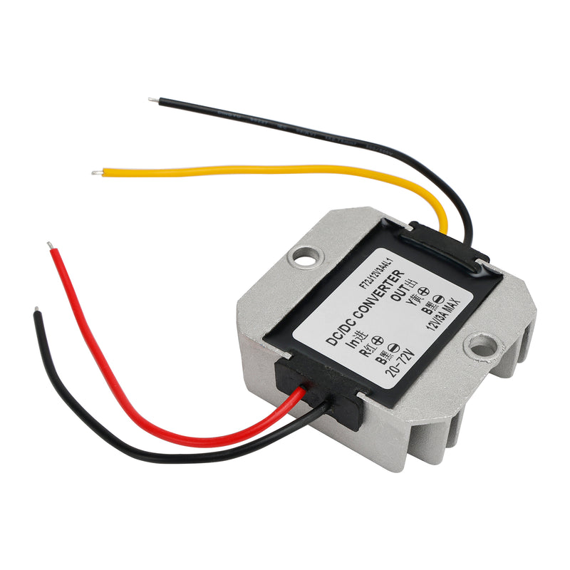 Waterproof DC-DC Converter 20-72V Step Down to 12V Power Supply Module 3A