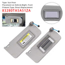 Pair Of Gray Sun Visor 83280TA5A51ZA For Honda Accord 2008-2017