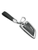 Aluminum Alloy TPU Silvery Car Key Case Cover With Buckle For BMW x3 x1 x5
