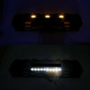 Black Front Bumper Grille Grill Fit Toyota Tacoma 2024+ With Led & Light Bar