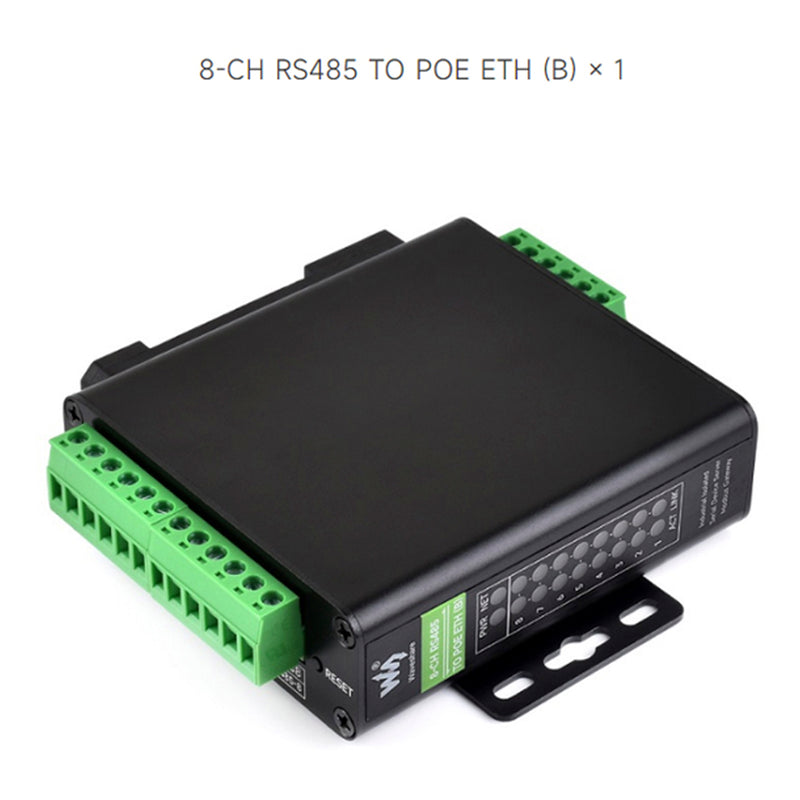 Industrial Isolated Serial Port Module Serial Port Server Eight-Way RS485 to RJ45