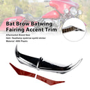Bat Brow Batwing Fairing Accent Trim For Electra Street Glides Trikes 96-13