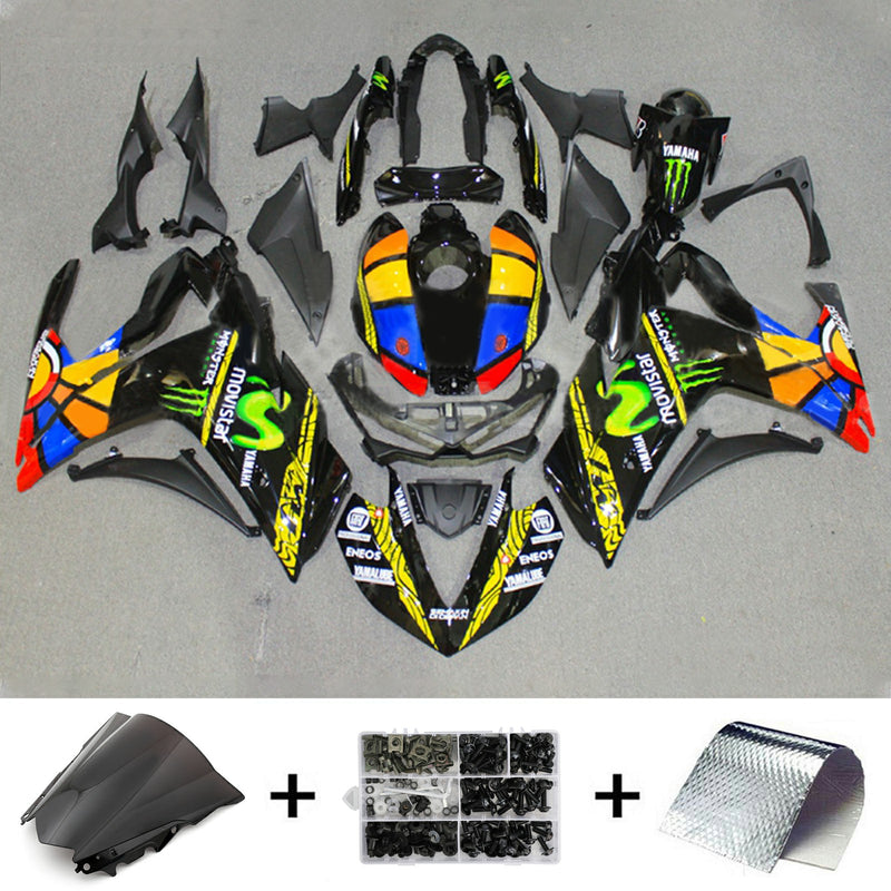 Amotopart Yamaha YZF-R3 2014-2018 R25 2015-2017 Fairing Kit Bodywork ABS