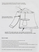 Patio Umbrella Bug Screen W/Zipper Door and Polyester Netting Mosquito Screen