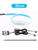 Ultra Thin Car LED Headlight Daytime Running Iridescent Light Eyebrow Strip With APP Controller 30cm