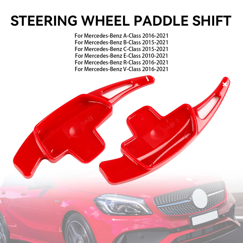 Red Steering Wheel Shift Paddle Shifter Extension Fit Mercedes-Benz A B C E S G