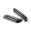 Front Bumper Honeycomb Fog Grille Cover For Audi A4 C7 2012-2015 Black