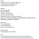 2PCS Front Bumper Fog Light Cover Grille 8W6807682T3Q7 Fit Audi A5 S5 2020-2023