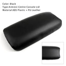 Black Leather Armrest Centre Console Lid For Honda CIVIC 2006-2009