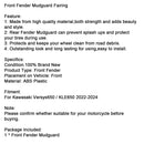 Front Fender Mudguard Fairing For Kawasaki Versys 650 KLE650 2022-2024