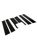 Jeep Compass 2008-2016 6× PVC Black Window Pillar Posts Decal Sticker Cover