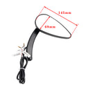 Aluminum Black Custom LED Turn Signal Mirrors For Touring Softail Dyna Rocker