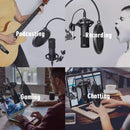 BM800 USB Condenser Microphone for PC Studio Microphone Kit Singing Streaming