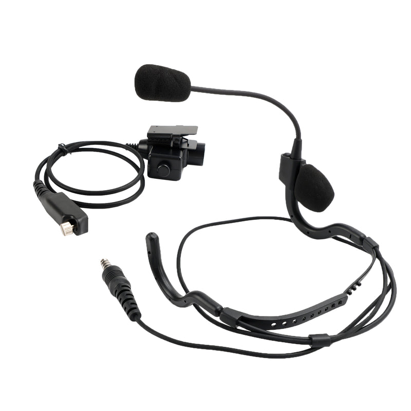 7.1-C8 Rear Mount Big Plug Tactical Headset For Sepura STP8000 STP8030 STP8035