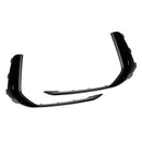 2PCS Front Fog Light Lamp Trim Fit Audi A6 C8 S-Line S6 2019-2023 Black