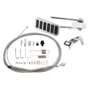 Universal Street Hot Rod Aluminum Gas Pedal 24" SS Throttle Cable & Spring Set