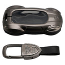 Leather Alloy Zinc Car Key Gray Case Cover For Lexus ES260h/RX350h/LS500h