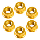 ALU M10 GOLD SPROCKET NUT SET FOR DUCATI STREETFIGHTER V2 V4 1260 X DIAVEL 1260