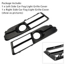 1 Pair Front Bumper Fog Light Grill Cover Bezel For Audi A4 B7 S-Line S4 2005-08
