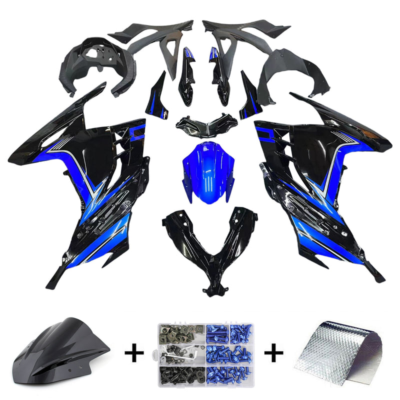 Amotopart Kawasaki EX300/Ninja300 2013-2017 Fairing Kit Bodywork Plastic ABS