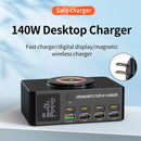 140W Fast Charging Charger Intelligent PD100W Notebook Multi-Port USB Charger US