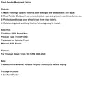 2020-2025 Street Triple 765 R RS Front Fender Mudguard Fairing