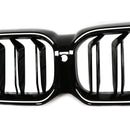 2021-2024 Fit BMW 5 Series G30 G38 Gloss Black Front Kidney Grille Double Slat
