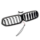 2020-2025 Fit BMW 6 Series G32 Double Slat Black Front Kidney Grille Grill