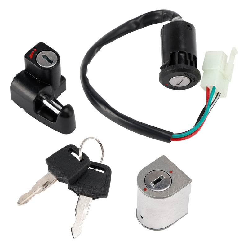 Ignition Switch Helmet Steering Lock Key Set For Honda XL250S XL500S 1978-1981