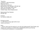 Car Left Side Fog Light Grille Cover 8T0 807 681 For Audi A5 2008-2011