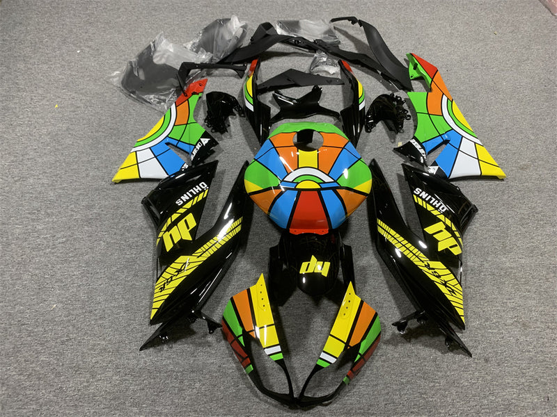 Amotopart Kawasaki ZX6R 636 2009-2012 Fairing Kit Bodywork Plastic ABS