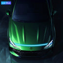 Car Hood LED Daytime Running Light Strip Flexible Dynamic Scan Start Up