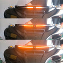 2014+Touring Electra Glide Street Glide Ultra Limited LED Running Turn Signal Light Windshield Trim