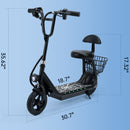 3-Speed Adjustable Up to 11 MPH Neon Lights 12.43-Mile Range Electric Scooter for Kids Ages 4-10 Electric Scooter with Seat for Kids