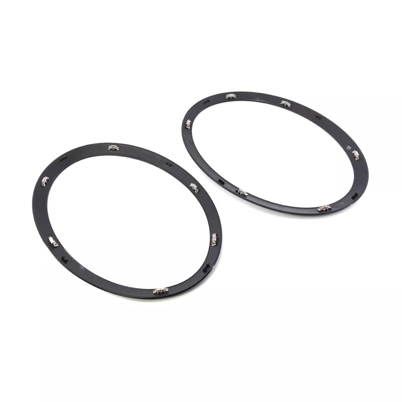 2PCS Gloss Black Headlight Bezel Trim Ring For Mini Cooper F55 F56 F57 14-21