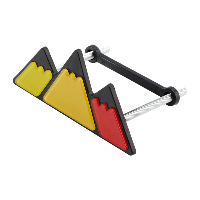 Tri-Color Grille Badge Emblem for Toyota Tacoma TRD Tundra RAV4 Red Scheme
